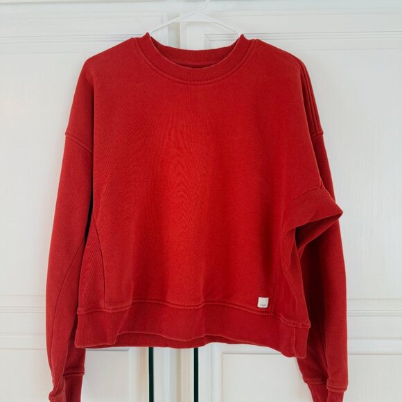 Vuori Restore Rib Crew – Scarlet – Medium - Picture 1 of 7